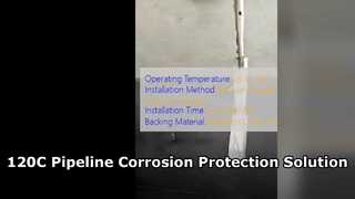 Funda termorretráctil 3LPP para protección contra la corrosión de tuberías a 120 °C